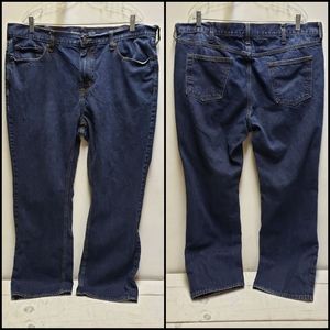 Old Navy mens 42x32 boot cut cotton denim blue jeans